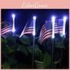 Stunning Led Solar Garden Flag Lights For Patriotic Decor With Ip65 Waterproof
