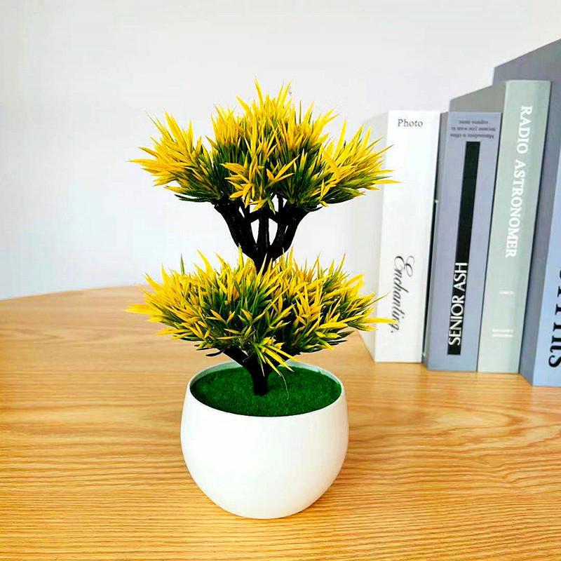 Double Layer Pteris Multifda Poir Simulation Of Potted Green Plant Decoration