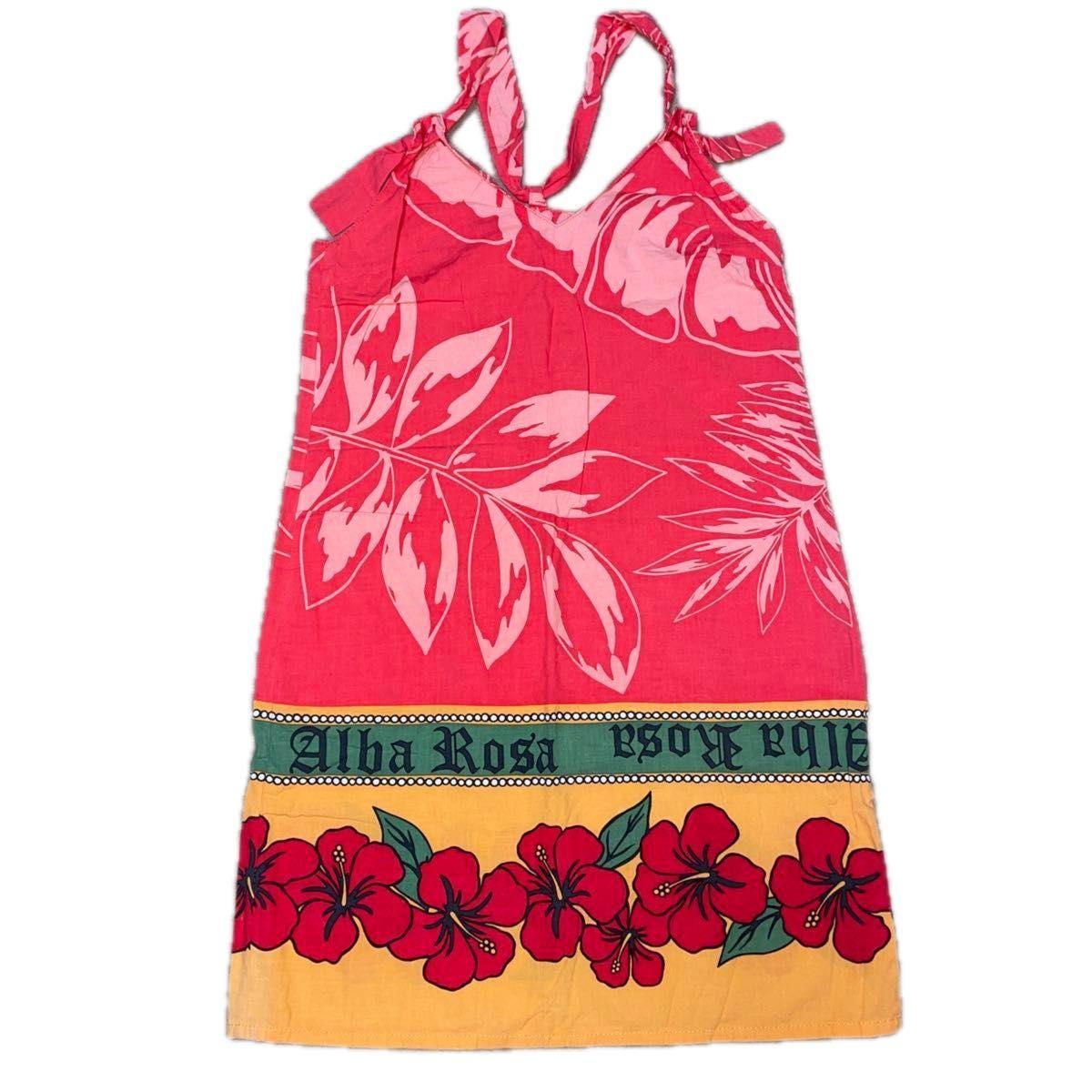 ALBA ROSA Hibiscus pattern dress rare