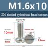 Yigu 304 Stainless Steel Slotted Pan Head Screws M1.6-M10