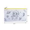 5pcs DIY Kids Graffiti Stationery Bag Zipper Pencil Case Bag Children's Draw Painting Non Woven Colored Zipper Bags Gift