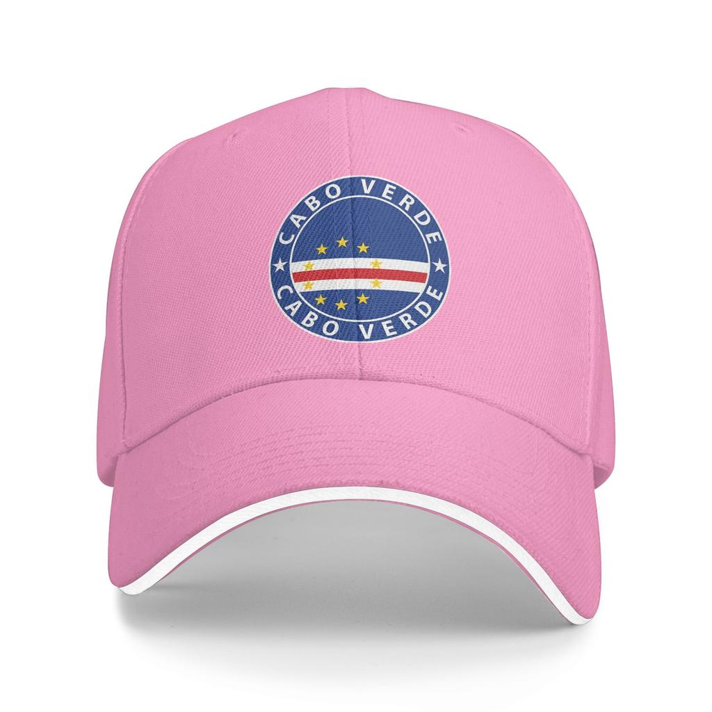 Capo Verde Cabo Verde bandiera bandiera stemma Cappellini Per Unisex Donna Cappellino da Baseball alla Moda Cappellino da Trucker Copricapo da Golf Regolabile