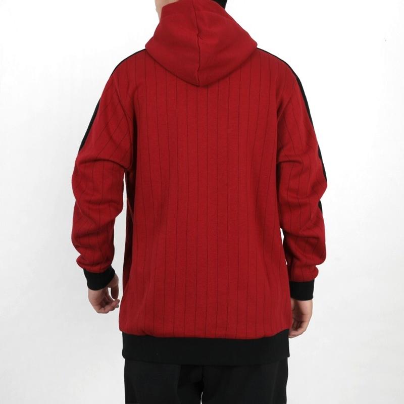PUMA Pinstripe Aop Pullover Hoodie 'Red' Men's 530179-50