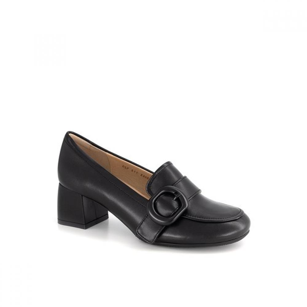 DakS Women S 5cm Round Toe Buckle Loafer dlf511lS10 250/black (LS10)