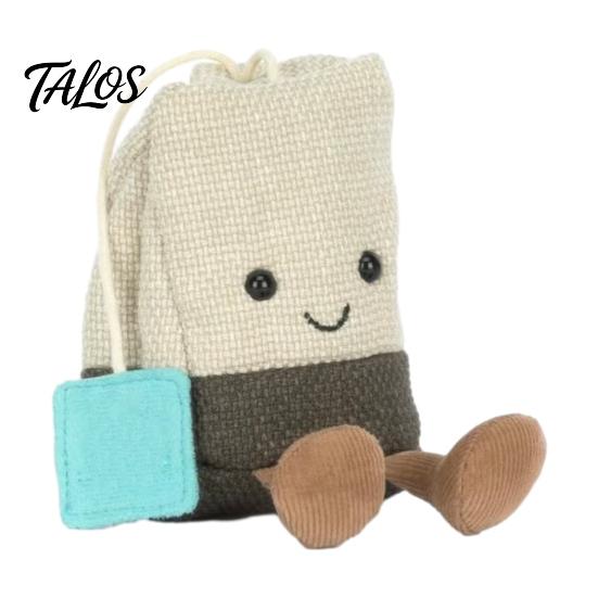 Cute Tea Bag Plush Toy, Soft Stuffed Animal Doll for Kids, Funny Creative Plushie for Birthday Gift, Stress Relief Companion