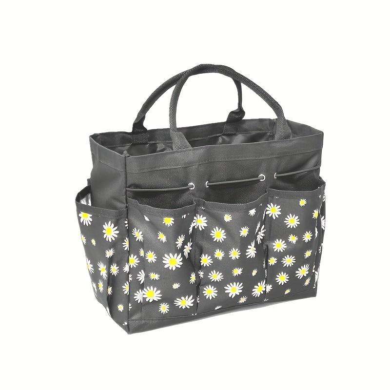 Large Capacity Portable Handheld Tool Bag - Creative Print Storage Bag for Family Storage and Gardening Tool Organization