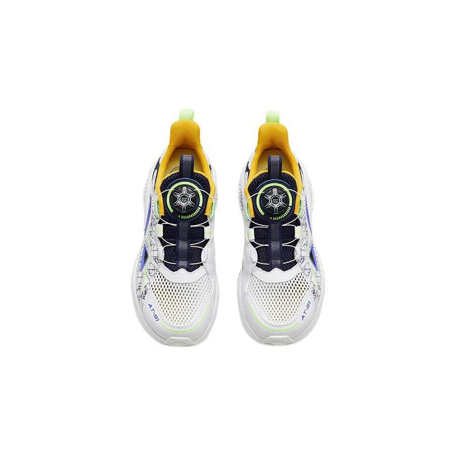 Anta UFO 4.0 Durable Kids Casual Shoes Kids Shoes White Blue Green 312226990A-4