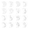 Face Art Templates with Smooth Surfaces Drawing Stencils for Easy Cleaning and Professional Cosmetic Applications