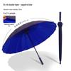 Men's Fully Automatic 24-Rib Double Layer Straight Umbrella