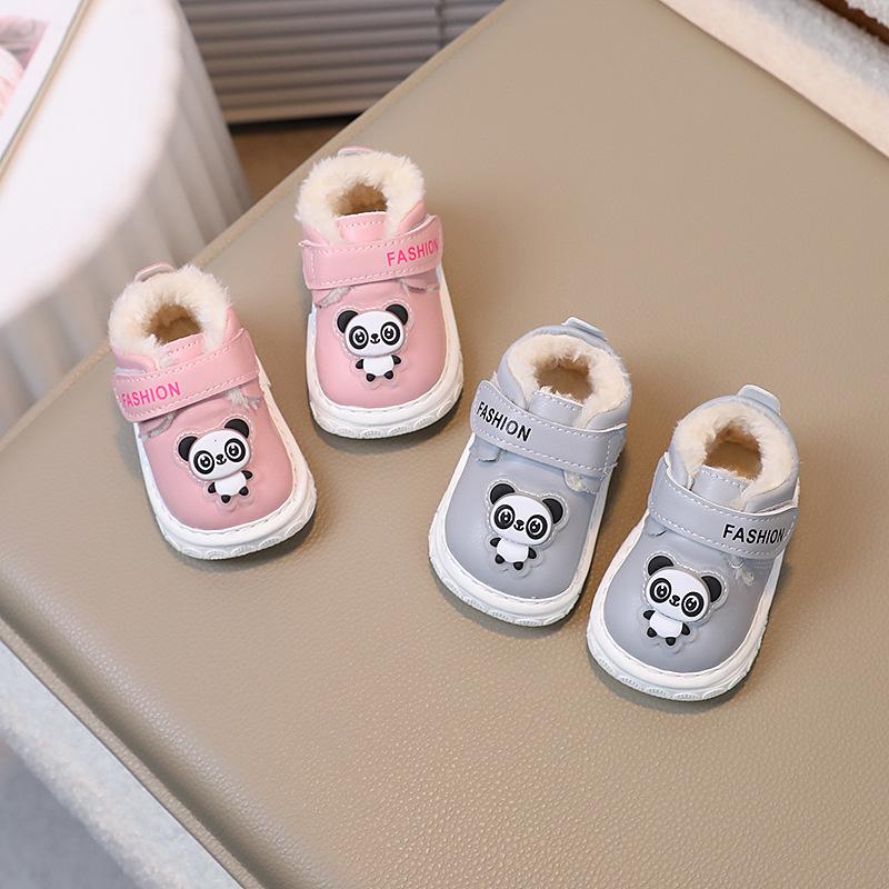 Babyschuhe Kleinkindschuhe 0-1-2 Jahre Alt Jungen und Mädchen Babyschuhe Winter Stiefel Dick gefütterte Baumwollschuhe