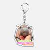 Funny Baby Hippo Cute Keychains Keyring for Accessories Bag Moo Deng Meme Pendant Keyring Jewelry Fans Gifts