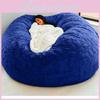 Color Solid Large Soft Plush Portable Living Room Lazy Sofa Cover Bean Bag Cover