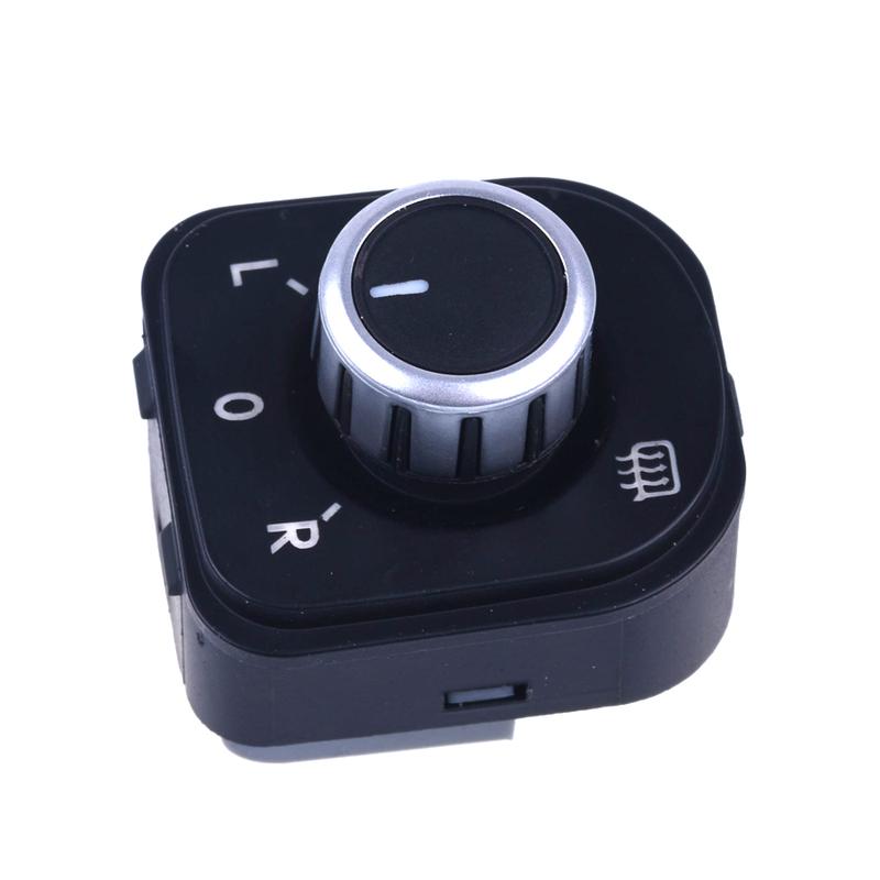 

New Chrome Power Side Mirror Adjust Switch Knob Fit Jetta MK5 Golf MK5 MK6 Rabbit Eos Passat B6 Tiguan 1K0 959 565 5ND959565B