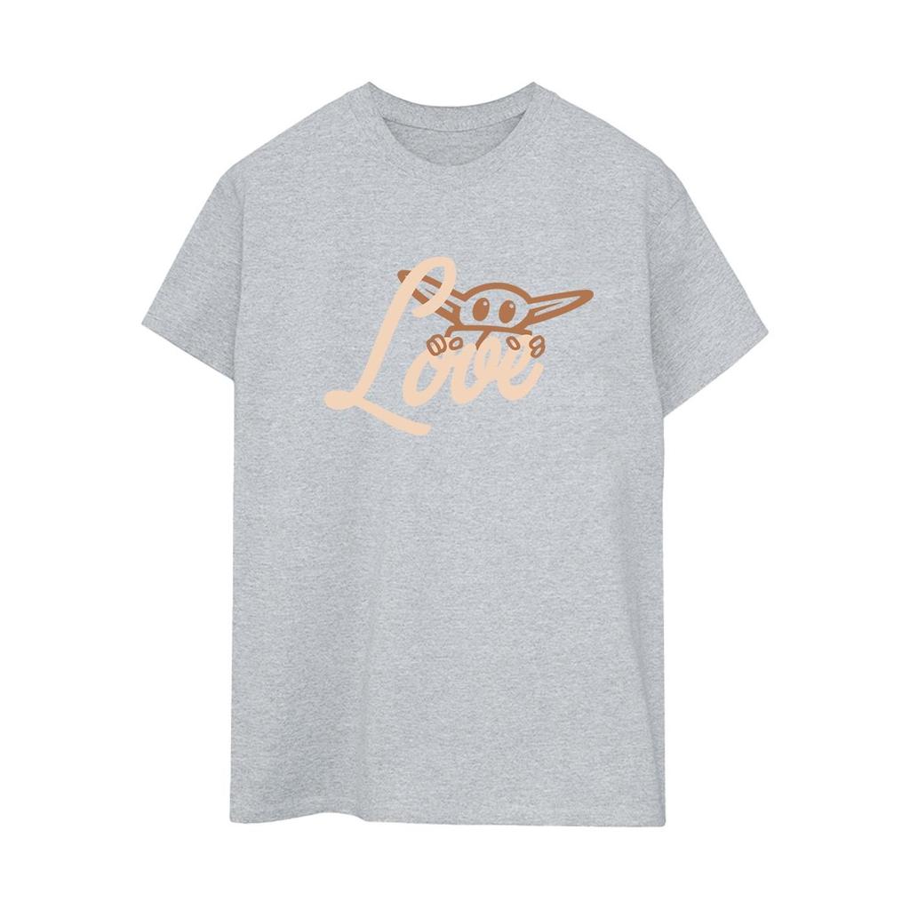 STAR WARS Womens/Ladies Grogu Love Cotton Boyfriend T-Shirt