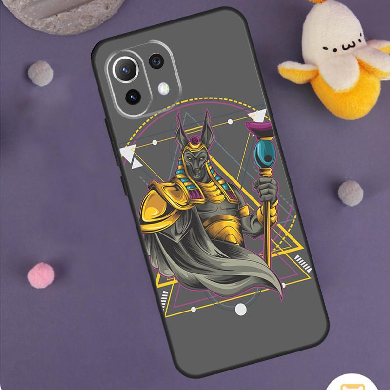 Anubis Egyptian God Case For Xiaomi 15 14 Ultra 13T 14T 15T 17 Pro Max POCO F8 Ultra X5 X6 X7 F5 F6 F7 Pro Cover