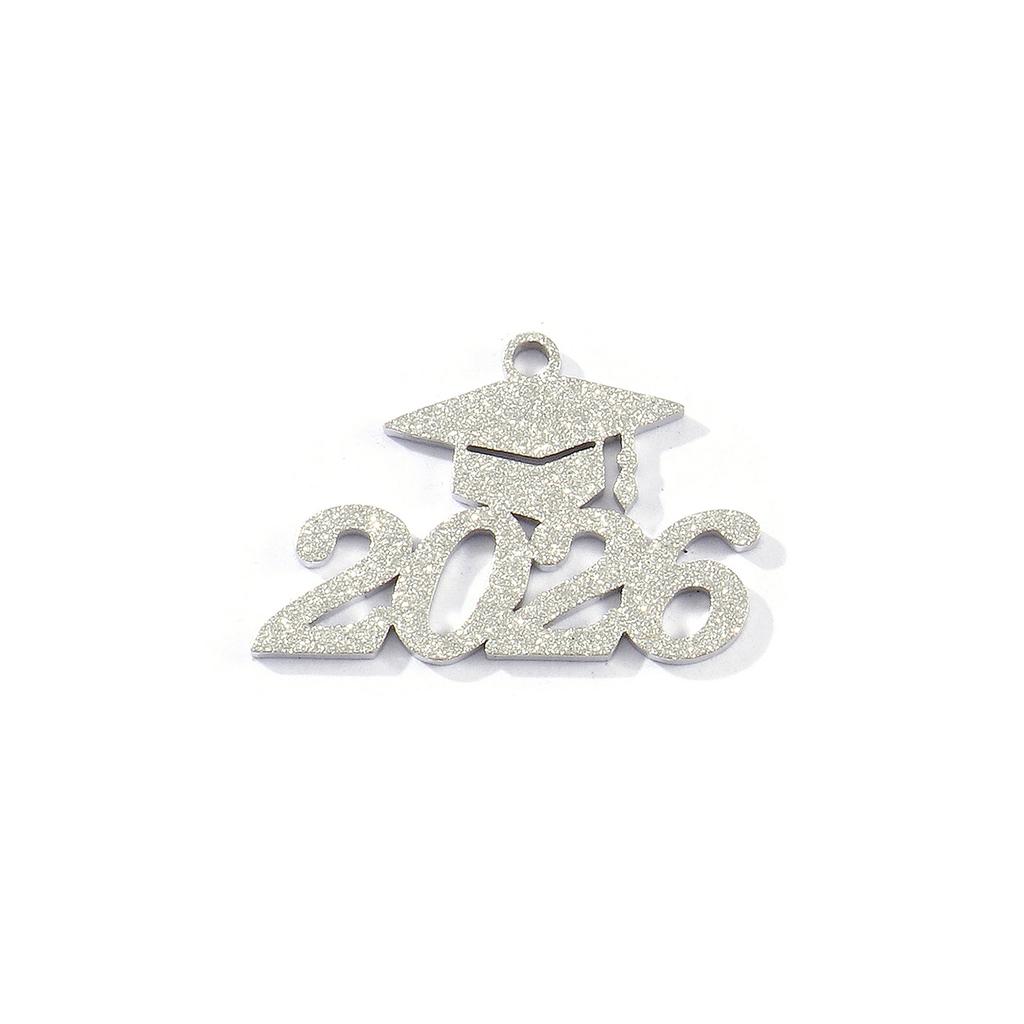 5pcs New 304 Stainless Steel Charms 2026 College Jewelry Charms Multicolor Doctorial Hat Hollow Pendants DIY Necklace Jewelry