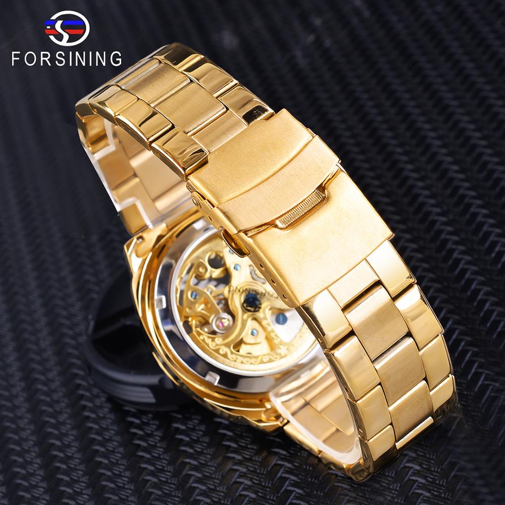 Orologio Meccanico Scheletro FORSINING Uomo: Lusso Trasparente Con Cinturino In Vera Pelle E Movimento Automatico!