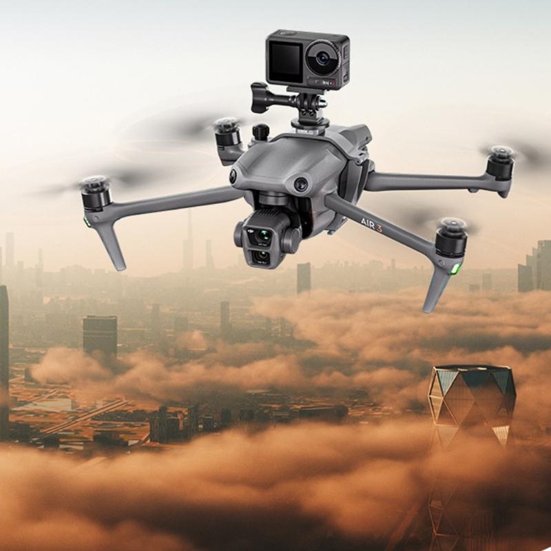 Drones Extended Adapter for Air3 Action Camera Holder with Screws and Adapter Drones Accessories Quadcopter Camera Mount