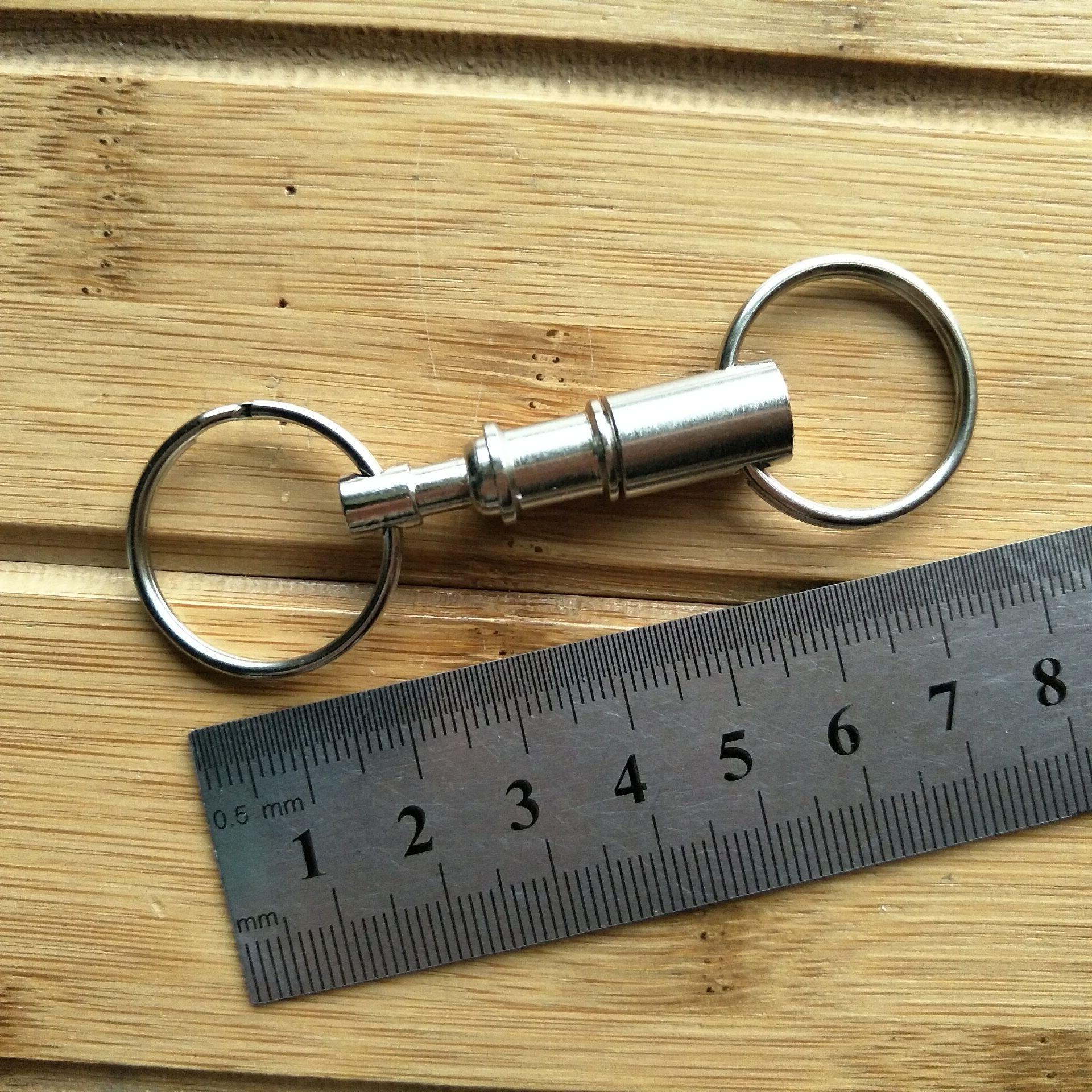 Rotating Quick Release Double Ring Keychain Lanyard for Outdoor & Parent-Child Use