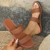Fashion Women Slippers Large Size Flat Bottom Sandals Summer Simple Woven Outdoor Beach Slippers Comfortable Slip-On Shoes Slides Women