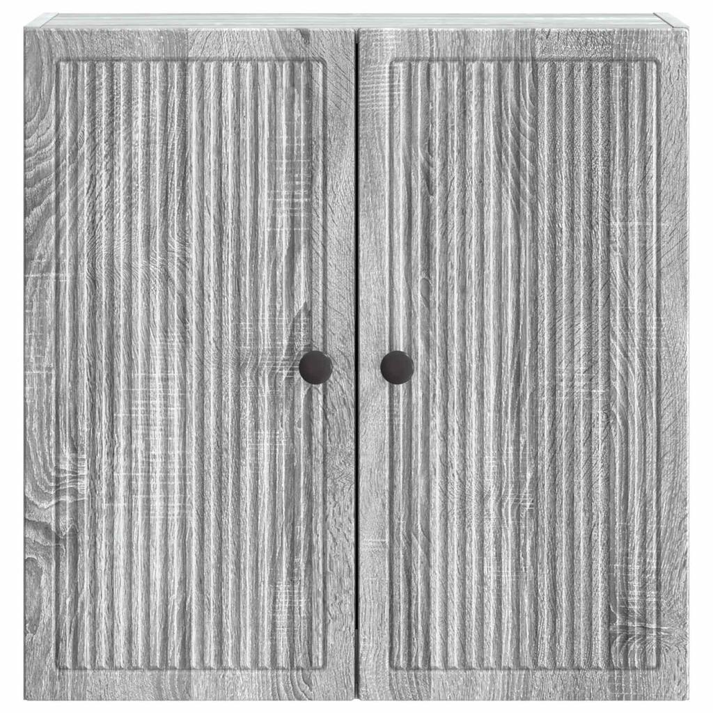 Wall Mounted Cabinet Grey Sonoma 59 x 31 x 60 cm Particleboard