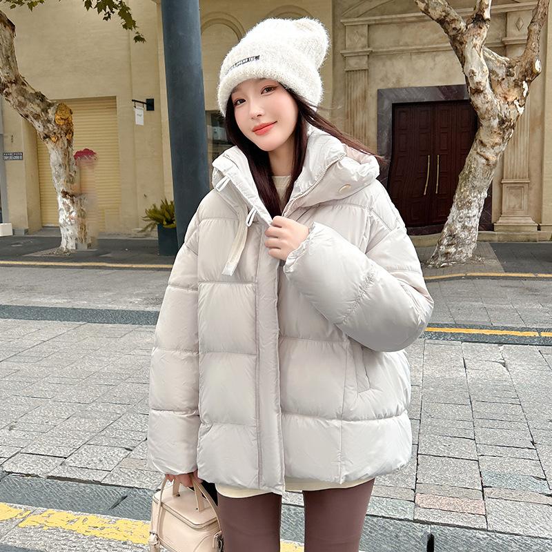Korean Version of Casual Short Down Cotton Clothes Women's Small Winter Cotton-padded Clothes Thickened Bread Clothes Jacket