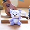 Adorable Plush Bear Keychain Cute And Soft Stuffed Animal For Bags And Backpacks