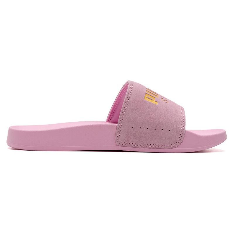 Puma Leadcat Series Fashion Comfortable Casual Other Totem Anti-Wear Slide Sandals Unisex Sandals Pink Gold 398678-05