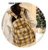 Autumn/Winter 2025 Dachshund Plaid Backpack for Middle & High School & College Students