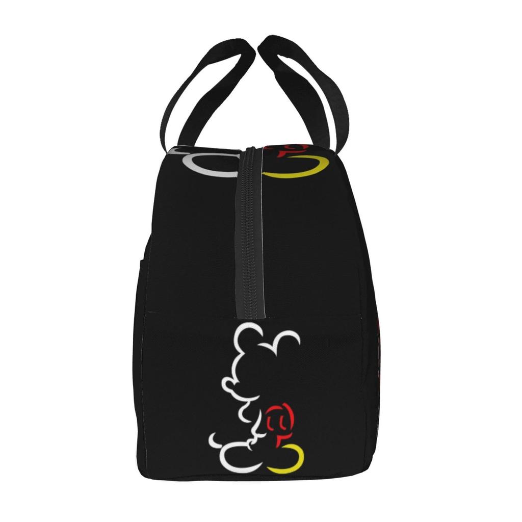 Mickey Mouse lunch bag with a zipper This portable insulated lunch bag features a soft cooler bag and a stylish clasp a great tote bag for or any