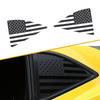 Rear Quarter Window Sticker Trim For Chevrolet Camaro 10-15 Carbon Fiber US Flag