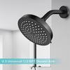 A44Z-Shower Arm, Wall Mount Replacement Shower Head Arm For Fixed Shower Head And Handheld Showerhead