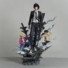 Anime Chainsaw Man Aki Hayakawa Teufelsensäge-Mann Teufelsgewehr-Form Figur Sammlerstück PVC Modell Statue Schreibtischverzierung Geschenk für Erwachsene Anime-Fans