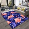 Flamingo Flower Tropical Leaves Pattern Carpet Floor Mat Non-slip Floor Mat Rug for Home Living Room Bedroom Sofa Doormat Decor