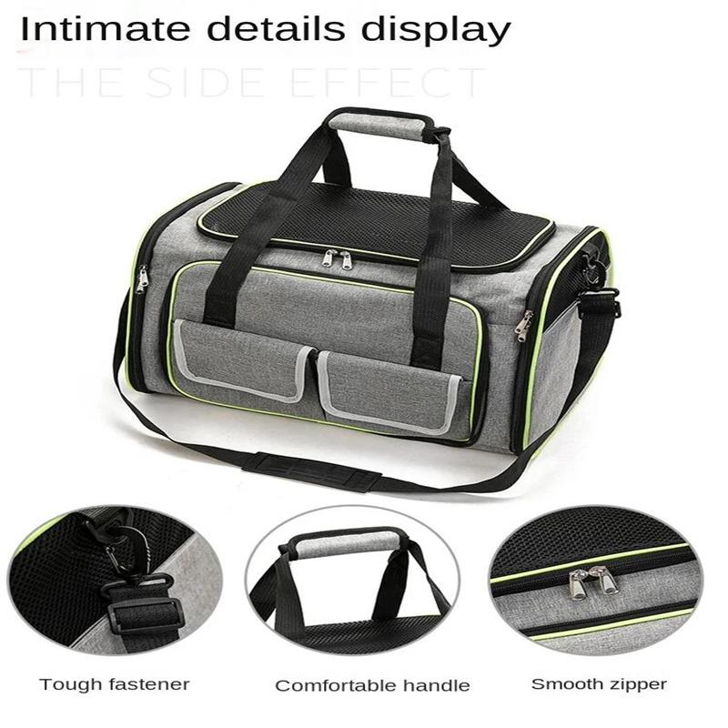 Portable Cat Carrier Airline Approved Pet Handbag Foldable Soft-Sided Cat Cage Expandable Pet Travel Bag Breathable Pet Dog Bag