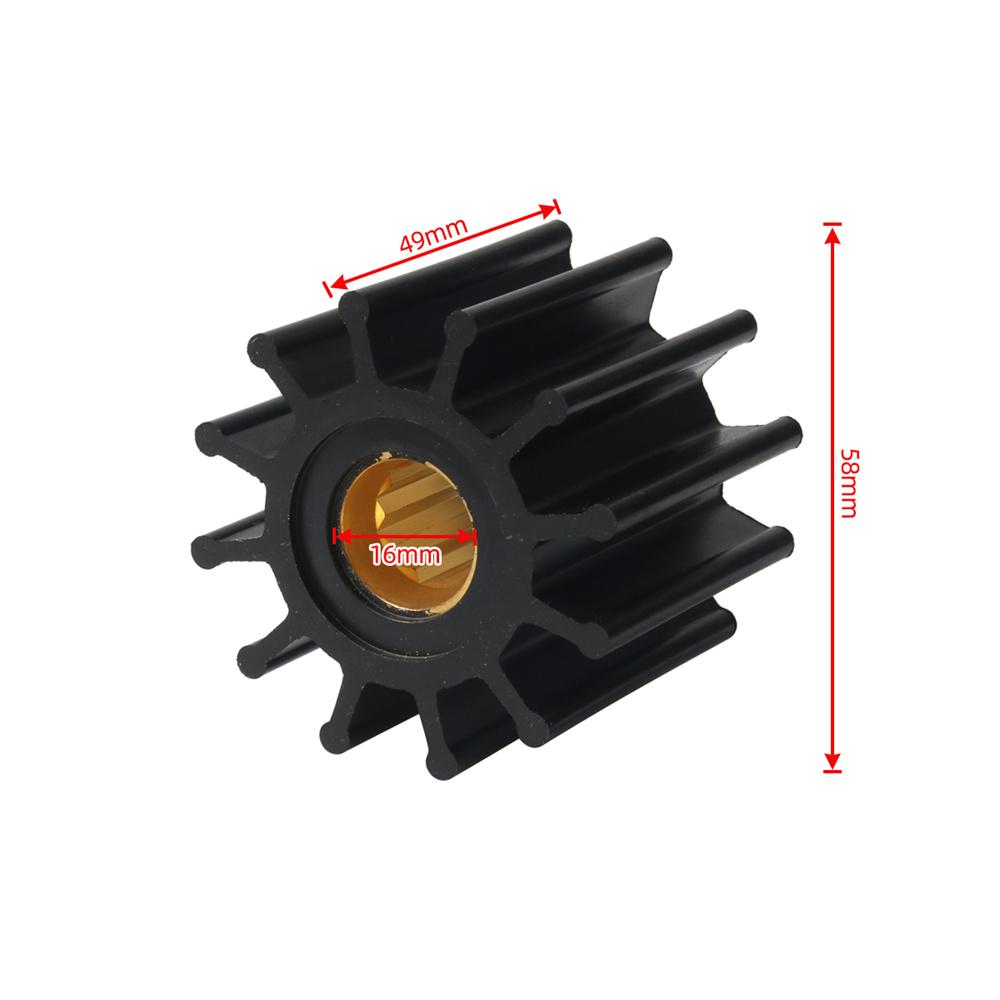 Vannpumpe impeller reparasjonssett for 102480501, 09-812B-1, 18-3306, 6TA-12457-00