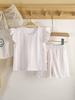 Childrens Summer Girl Pajamas With Short Sleeve Top And Shorts Set For Toddler Girls
