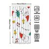 Tu Christmas Shower Curtain Festive Holiday Waterproof Bathroom Decor Farmhouse Merry Xmas Pattern Fabric Backdrop Festive Home