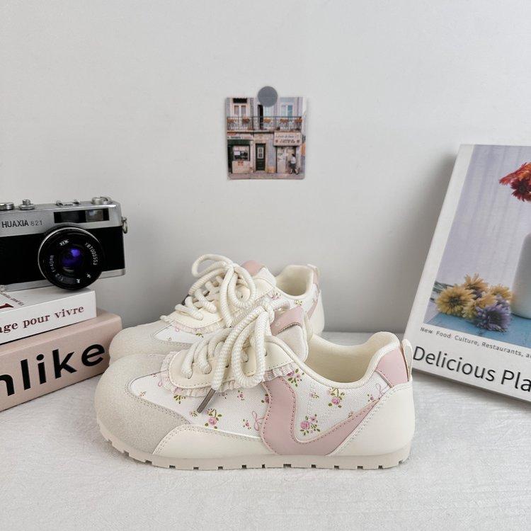 

Leather retro German training shoes women s 2025 new popular summer thin-soled sports shoes versatile Korean board shoes 40