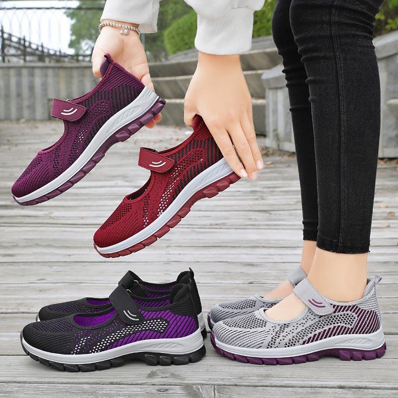 New Women's Walking Shoes, Breathable Shoes, Velcro Women's Shoes