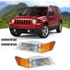 Turn Signal Light Lamp Cover Marker Corner Lights for Jeep Patriot 2007 2008 2009 2010 2011 2012 2013 2014 2015 2016 2017 Front Driver Incandescent