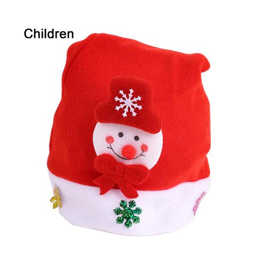 Unisex Christmas Hat Children New Year Party Beanie Battery-operated Luminous LED Light-Up