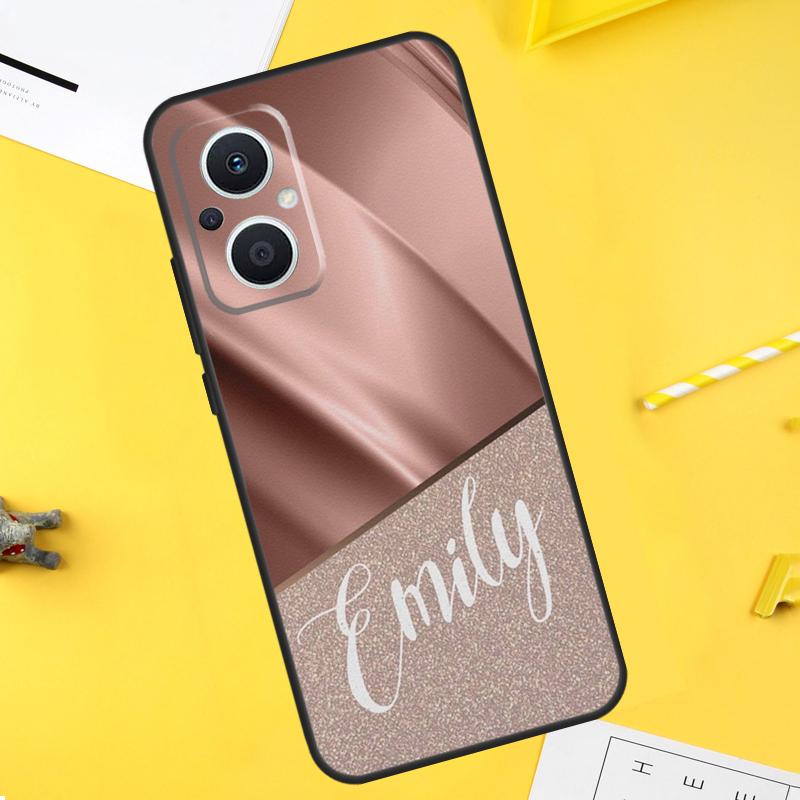 

Personalised Name Initial Marble Pink Case For OPPO Reno 10 8 Pro 4 5 6 7 Lite 8T 4Z 5Z OPPO Find X6 Pro X2 X3 Neo X5 Lite Cover OPPO Find X5