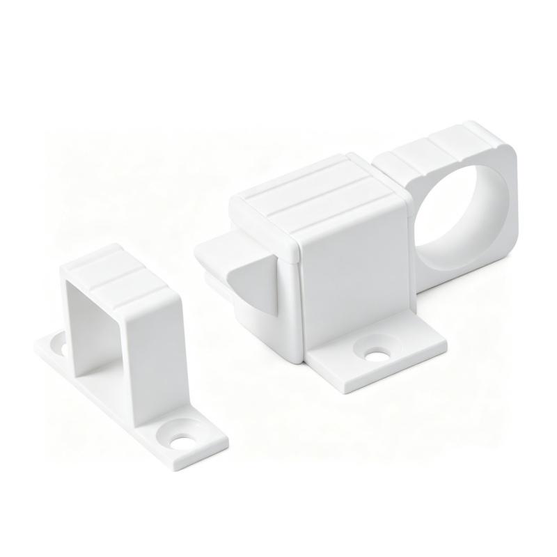Automatic Self-Closing Latches Spring Slide Door Lock Aluminum Alloy Door Bolts Security Pull Ring Locks for Window,Gate,Cabinet