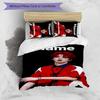 3pcs Custom Name TOP lands boy group Zhu Zhixin Bedding Set Duvet Cover Closure Includes 1 Duvet Cover & 2 Pillowcases for All Seasons Bedroom Decor