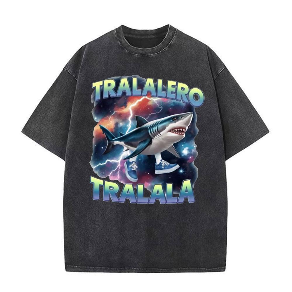 T-shirts Meme Chat Drôle de Survivant de la Circoncision pour Mode Unisexe Hip Hop Vintage T-shirt Vintage Lavé Pur Coton T-shirts Unisexes