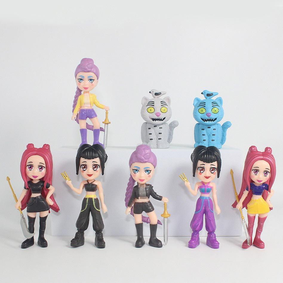 Anime Kpop Dämonenjäger Actionfigur Spielzeug Derpys Tiger Ranimeumi Mira Zoey Sussy Figur Puppe für Fans Weihnachtsgeschenk