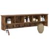 Wall Mounted Nightstand Smoked Oak 100 x 16 x 26 cm