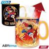 Tasse - ABYstyle - Farbwechsel durch Wärme - 460 ml - Luffy & Sabo - Keramik
