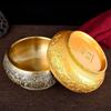 Brass Nine Dragons Wealth Basin Ornament for Living Room Entrance